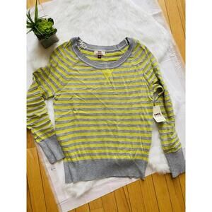 LEI Life Energy Intelligence Women's Striped Sweater, Size Large